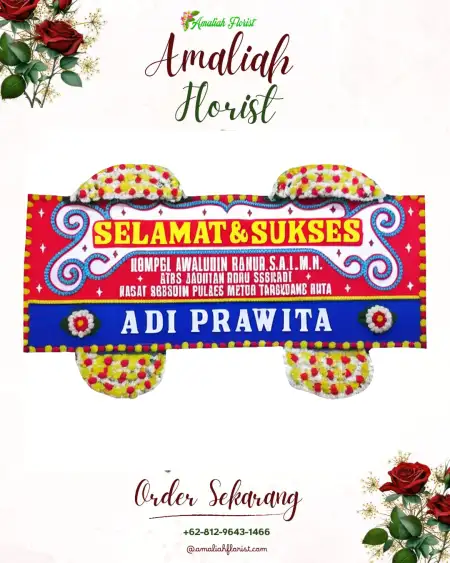 Papan Bunga Ucapan Selamat Dwi Kora